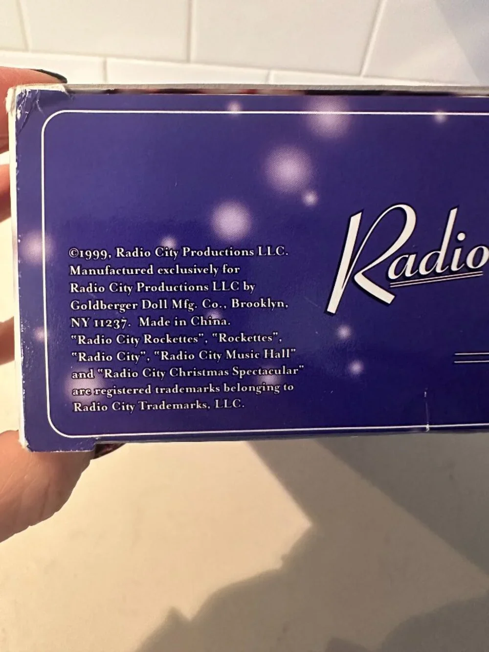 The RADIO CITY ROCKETTES Doll 1999 Special Millennium Edition Peter Meneffee NIB
